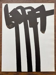 Pierre Soulages Original Stone Lithograph n. 28 Mourlot Print, Paris 1970 Rare - Picture 1 of 8