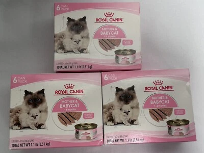 Royal Canin Wet Cat Food Mother & Babycat Kitten Feline Nutrition Lot Of 3 - Image 1 of 4