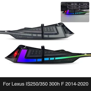 HCMotion RGB LED Tail Light For Lexus IS250 300h 350 F 2014-2020 Clear Animation - Picture 1 of 11