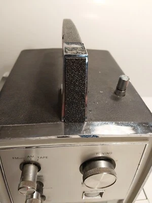 Weltron-Westbury PS-804 8 pistas pieza restauración mango negro texturizado ABS plástico Foto 1 de 4