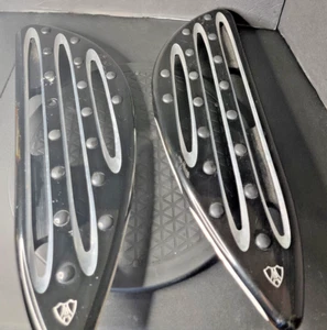 Arlon Ness-06-833-Deep Cut Driver Floorboards Black For 2017 Harley Street Glide - Picture 1 of 5