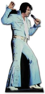 Elvis Presley Azul Mono Lifesize Figura de Cartón The King Of Rock And Roll - Imagen 1 de 1