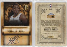 2013-14 Panini Gold Standard Strike Signatures /100 Kenneth Faried #35 Auto
