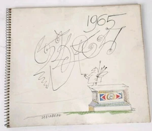 Saul Steinberg Sketchbook For 1965 Calander - W/31 Drawings Blank Hallmark Rare - Picture 1 of 22