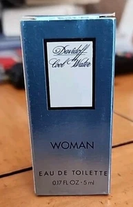 Davidoff Cool Water Women EDT 0.17oz-5ml Splash Travel Mini Sample - Picture 1 of 2