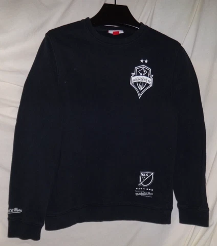 Seattle Sounders FC adidas M&N Sweatshirt Black Soccer Shirt Sz SMALL CHAMPIONS Cover