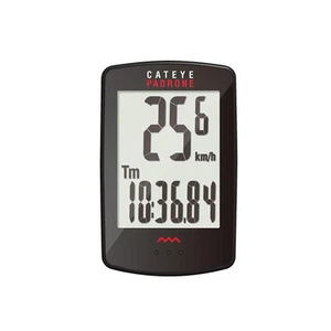 Computadora inalámbrica de pantalla grande para ciclo/bicicleta CatEye Padrone - negra - Imagen 1 de 1