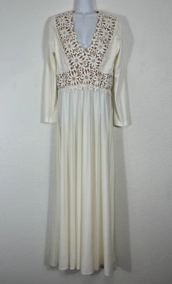 Vintage Lillie Rubin Collection 700 Gown Dress Womens S/M Wedding White Formal - Image 1 of 4