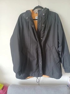 weekday jacket Woman Black Boden Zipped Hooded Size Medium - Picture 1 of 9