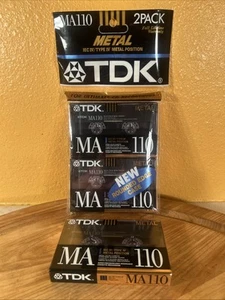 (3) TDK MA-110 Metal Position Bias IEC IV Type IV Cassette Tapes Japan SEALED - Picture 1 of 7