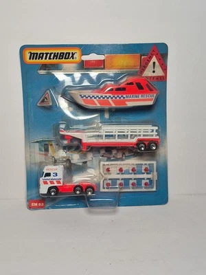 Barco de rescate marino Matchbox 1991 vintage EM63 Foto 1 de 4