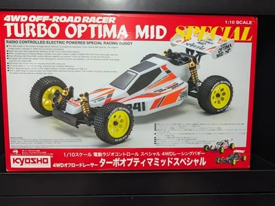 Kyosho Turbo Optima Mid Special 1/10 4WD Electric Off-Road Buggy Racer Kit 30623 - Image 1 of 3