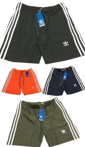ADIDAS SUMMER THREE STRIPE INNER LINEN NET SWIM SHORTS - Picture 1 of 8