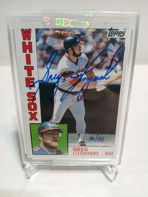 2004 TOPPS ORIGINALS SIGNATURE EDITION-GREG LUZINSKI 1984-80/85. - Image 1 of 2