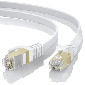 Cavo Ethernet Cat 8 Da 0,5 Metri, Cavo Di Rete LAN Piatto Gigabit RJ45 Ad Alta V - Foto 1 di 13