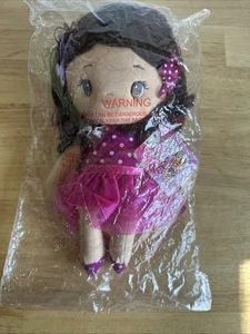 Aurora World Cutie Curls Chloe Plush Doll 10” Brunette Brown Hair Brown Hair NWT - Picture 1 of 8