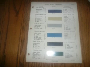 Muestra de pintura con chip de color Nash ZAC-LAC 1950 - vintage - Imagen 1 de 2