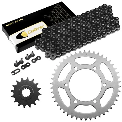 Black Drive Chain And Sprocket Kit for Yamaha FZ6 FZ6S 2004-2009 530-Chain Type - Image 1 of 4