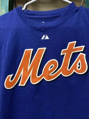 Camisa Jersey Johan Santana New York Mets Majestic Azul Hombre’s Mediana Foto 1 de 4