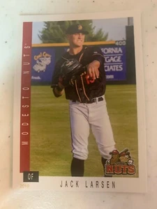 Jack Larsen 2019 Modesto Nuts Team Card - Picture 1 of 1