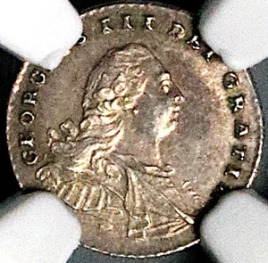 1792 NGC MS 62 George III Great Britain Penny Wire Money Silver Coin (25011202C) - Picture 1 of 6