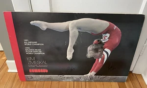 Rare VTG 1992 Autograph Photo Olympic Gymnast Kim Zmeskal Karolyi Okino Hunt STC - Picture 1 of 9