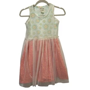 Matilda Jane Girls 10 Dress Secret Fields Special Snowflake Tulle Overlay - Picture 1 of 4