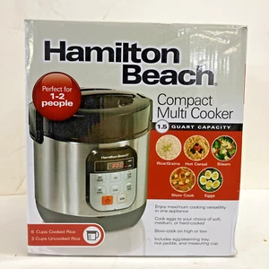 Cocina múltiple Hamilton Beach capacidad 1,5 cuartos nueva en caja original sellada - Imagen 1 de 7