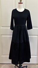 ISAAC MIZRAHI New York Black Tiered Party Designer Dress Size Large Couture EUC