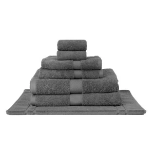 100% Cotton Soft Towels 600 GSM FACE Cloth HAND Towel BATH SHEET Hotel Ash Grey - Picture 1 of 11