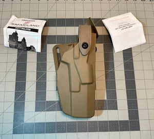 Funda de trabajo Safariland 7360 ALS/SLS nivel 3 derecha FDE: GLOCK 17 22 31 47 - TODOS LOS GENS - Imagen 1 de 17