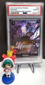 PSA 10 Smoker P 025 Pre Release Winner Gold Stamp Promo One Piece Card Game - Bild 1 von 1