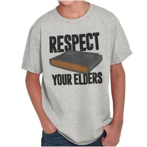 Old School Retro Video Gaming Nostalgia Gift Youth Crewneck T Shirts Boy or Girl - Picture 1 of 7
