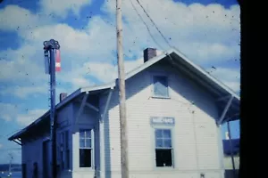 VINTAGE 35MM SLIDE #23 1966 MACHIAS RAILROAD DEPOT - Picture 1 of 1