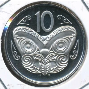 New Zealand 1973 Ten Cents 10c Elizabeth II - Proof - Imagen 1 de 3