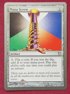 Magic The Gathering UNHINGED MANA SCREW artifact card MTG - Picture 1 of 2