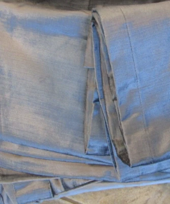 1 West Elm cotton Luster Velvet drape panel 48 84 blackout pewter wo package - Image 1 of 2