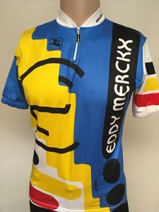 CAMISETA DE CICLISMO ITALIANA GIORDANA EDDY MERCKX Colorido Arte Gráfico CUARTO CREMALLERA L - Imagen 1 de 12