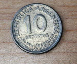 1950 Argentina 10 Centavos José San Martin - Picture 1 of 2