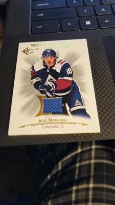 2021-22 SP Hockey SP Rookie Authentics Gold Game Worn Alex Newhook Rc #140 - Image 1 of 2