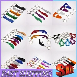 Bottle Opener Aluminum Alloy Can Opener Ergonomic with Carabiner Kitchen Gadgets - Picture 1 of 13