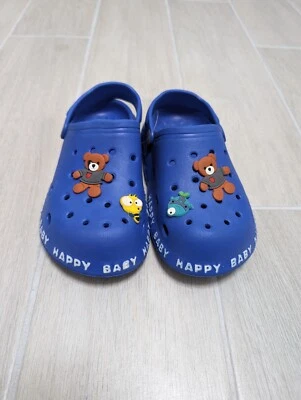 Zuecos de peluche súper lindos unisex interiores exteriores sin cordones (azul oscuro) Foto 1 de 3