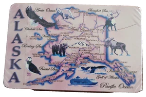 Tarjetas de juego del estado de Alaska osos alce bering sea skagway juneau fairbanks nome - Imagen 1 de 3