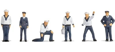 NEW  ! N scale NOCH FIGURES # 36046 Naval Officers and Sailors - Image 1 of 2
