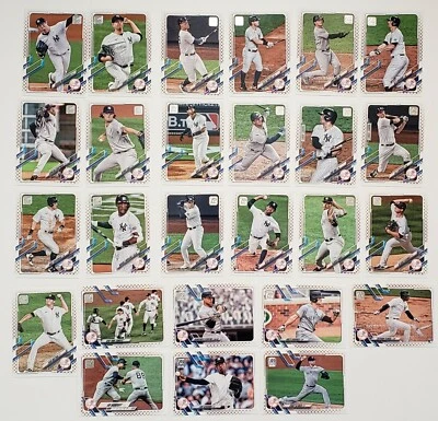 Набор из 26 карточек 2021 Topps серии 1 и 2 Gold Star New York Yankees Team  - Изображение 1 из 4