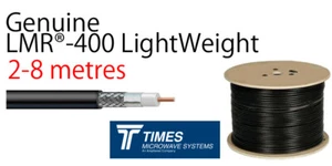 LMR-400 Times Microondas Cable coaxial ligero Baja Pérdida Radio LMR-LW-400 YAGI - Imagen 1 de 4