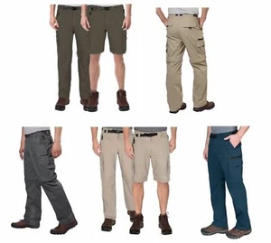 BC Clothing Men's Convertible Stretch Cargo Hiking Pants Shorts,Zippered Pockets - Picture 1 of 16