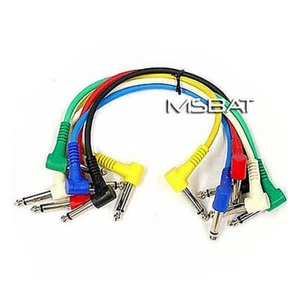 Patch Cables 1/4" to 1/4"  Right Angle RA/RA 6-Pack - 1 ft. - Picture 1 of 1