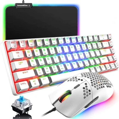 ZIYOU LANG MK14 Mechanical Gaming Keyboard and Mouse With RGB Mouse pad - Image 1 of 4