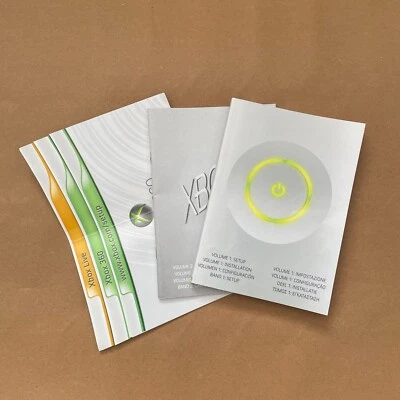 Microsoft Xbox 360 Console Instruction Manual + Paperwork Leaflets Xbox Live - Image 1 of 4